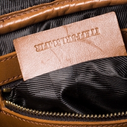 Pre Owned Burberry Brown Quilted Leather Manor Satchel 