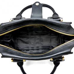 Pre Owned Burberry Quilted House Check Mini Manor Satchel Handbag