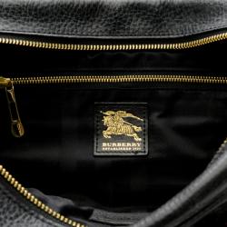 Pre Owned Burberry Quilted House Check Mini Manor Satchel Handbag