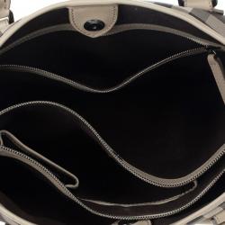 Pre Owned Burberry New Check Lowry Tote Bag