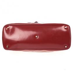 مملوكة مسبقًا Burberry Red Quilted Tote