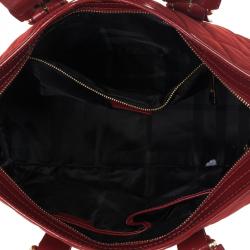 مملوكة مسبقًا Burberry Red Quilted Tote
