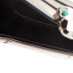 Pre Owned Bvlgari Metallic Bronze Patent Leather Serpenti Forever Shoulder Bag