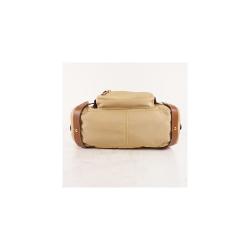 مملوكة مسبقًا Burberry Beige/Brown Leather Canvas Boston Bag 