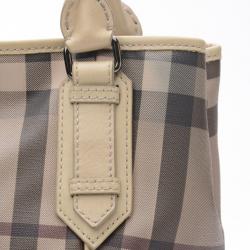 مملوكة مسبقًا Burberry Medium Smoked Check Tote Bag
