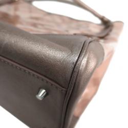 Pre Owned حقيبة يد بربري نوفا شيك فينيل وردي