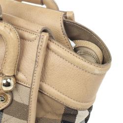 مملوكة مسبقًا Burberry Quilted House Check Manor Satchel