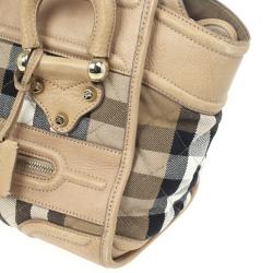 مملوكة مسبقًا Burberry Quilted House Check Manor Satchel
