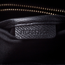 Pre Owned Burberry Brown/Black Leopard Print Calfhair and Leather Medium Banner Tote