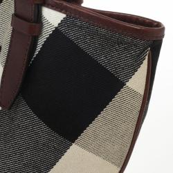 Pre Owned Burberry Mega Nova Small Victoria Tote