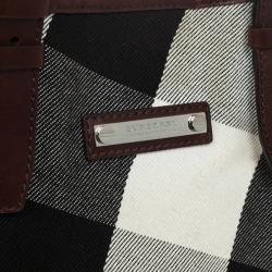 Pre Owned Burberry Mega Nova Small Victoria Tote