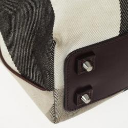 Pre Owned Burberry Mega Nova Small Victoria Tote