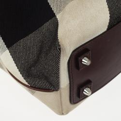 Pre Owned Burberry Mega Nova Small Victoria Tote