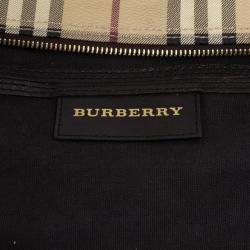 Burberry Haymarket Check Coated Canvas Medium Bowling Bag