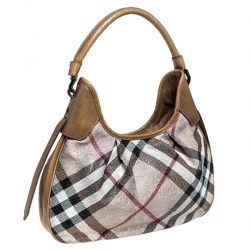 مملوكة مسبقًا حقيبة بربري بروكلين كانفاس بيج نقشة نوفاتشيك بيج مقوى