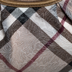 مملوكة مسبقًا حقيبة بربري بروكلين كانفاس بيج نقشة نوفاتشيك بيج مقوى