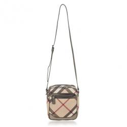 Pre Owned Burberry Nova Check Crossbody Bag