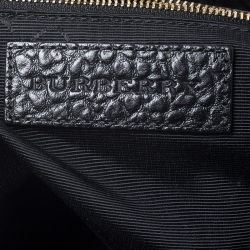 Pre Owned Burberry Black Leather Medium Dewsbury Tote 