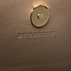 Pre Owned محفظة بسلسلة برادا هينلي كانفاس مقوى كاروهات هاي ماركت بيج