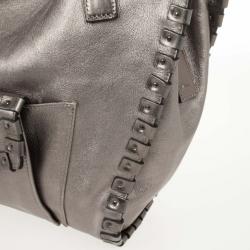 مملوكة مسبقًا Burberry Metallic Leather Tote