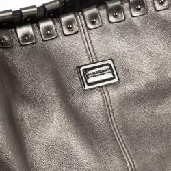 مملوكة مسبقًا Burberry Metallic Leather Tote
