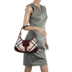 مملوكة مسبقًا Burberry Nova Check Mini ‘Brooke’ Hobo Handbag
