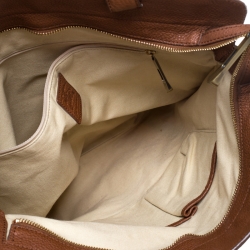 Pre Owned Burberry Multicolor House Check Canvas and Leather Tote
