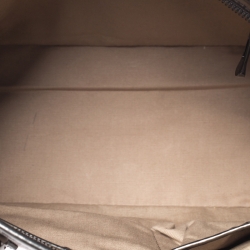 Pre Owned Burberry Beige/Metallic Nova Check PVC and Patent Leather Regent Tote