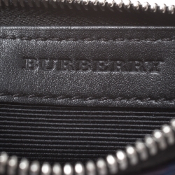Pre Owned Burberry Tri Color Printed Fabric Tucker Zip Pouch