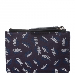 Pre Owned Burberry Tri Color Printed Fabric Tucker Zip Pouch