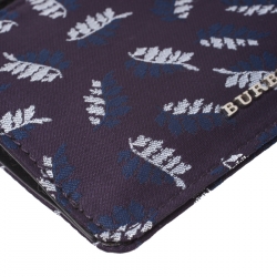 Pre Owned Burberry Tri Color Printed Fabric Tucker Zip Pouch