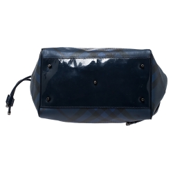 مملوكة مسبقًا Burberry Blue Ombre Supernova Check PVC Bilmore Tote