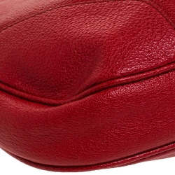 Burberry Red Leather Hobo