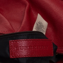 Burberry Red Leather Hobo