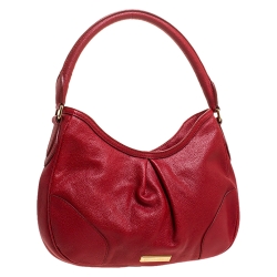 Burberry Red Leather Hobo