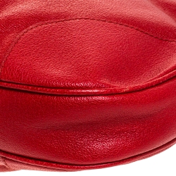 Burberry Red Leather Hobo