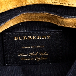 Burberry Black House Check Canvas and Leather Macken Crossbody Bag