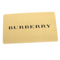مملوكة مسبقًا Burberry Metallic/Beige Nova Check PVC and Leather Warrior Pouch