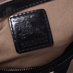 مملوكة مسبقًا حقيبة بربري بوسطن شيستر  PVC كاروهات نوفا حمراء