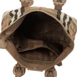 مملوكة مسبقًا Burberry House Check Quilted Fabric Tote