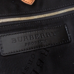 Burberry Tan Leather Grommet Big Crush Tote 