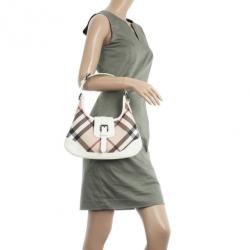 Pre Owned Burberry Nova Check Mini 'Brooke' Hobo Handbag