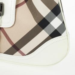 Pre Owned Burberry Nova Check Mini 'Brooke' Hobo Handbag