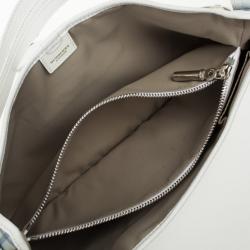 Pre Owned Burberry Haymarket PVC Beige Shoulder Bag