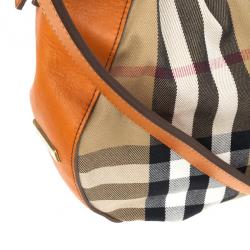 مملوكة مسبقًا Burberry Orange Ashwood Vintage Hobo