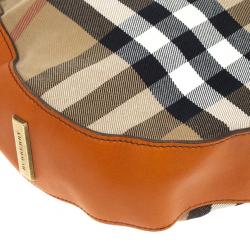 مملوكة مسبقًا Burberry Orange Ashwood Vintage Hobo