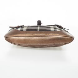 Pre Owned Burberry Nova Check Brooke Hobo Bag