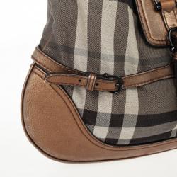 Pre Owned Burberry Nova Check Brooke Hobo Bag