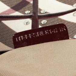 مملوكة مسبقًا Burberry Warrior Nova Check 'Brooke' Hobo