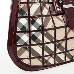 مملوكة مسبقًا Burberry Warrior Nova Check 'Brooke' Hobo